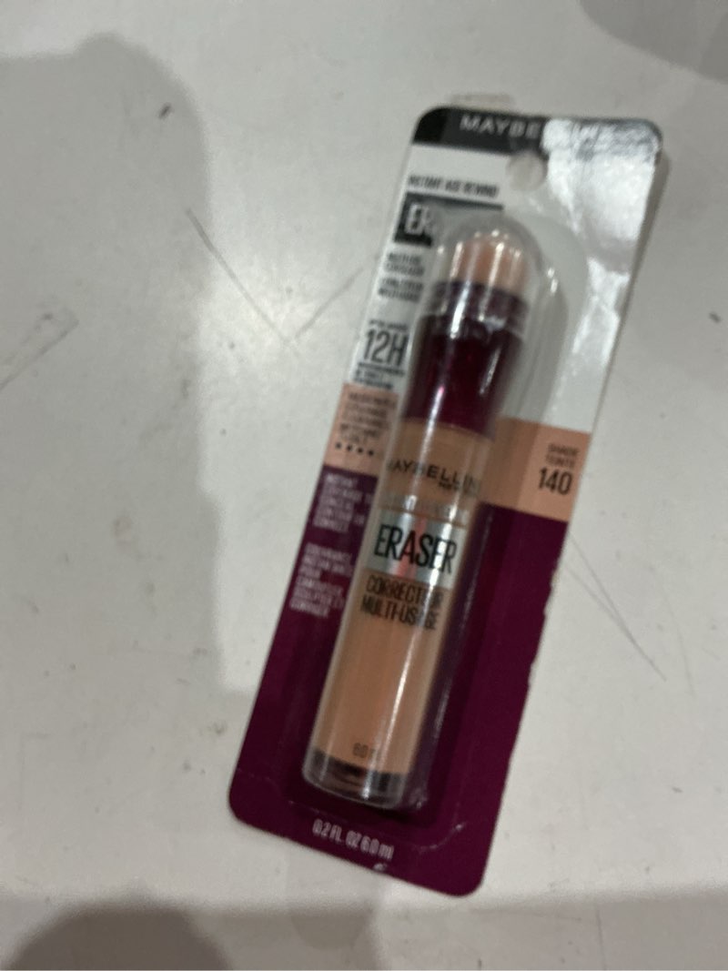 Condition photo showing Good Condition for maybelline instant age rewind multi-use dark circles concealer medium to full coverage - 140 honey - 0.2 fl oz
