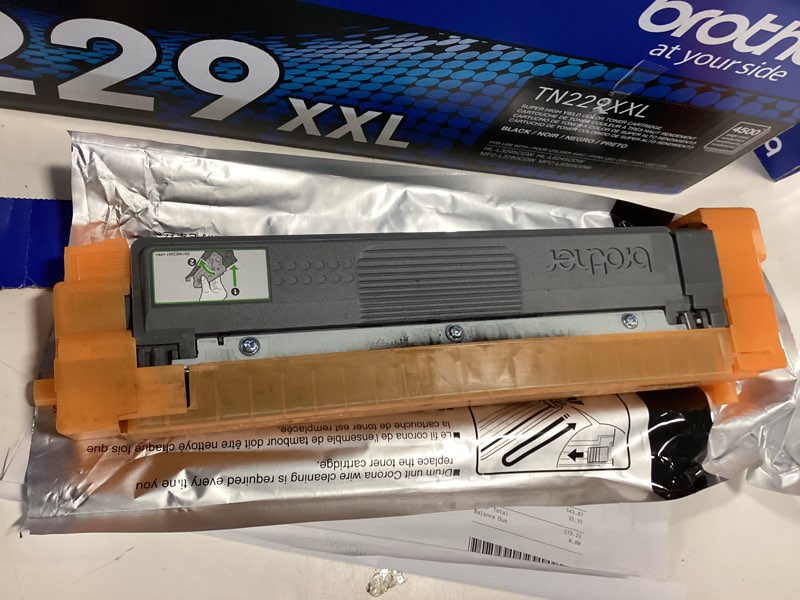 Condition photo showing As Is for Brother Genuine TN229XXLBK Black Super High Yield Printer Toner Cartridge - Print up to 4,500 Pages(1)