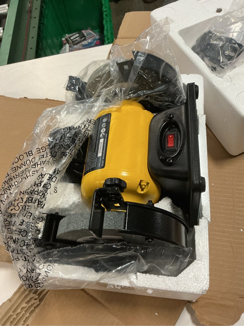 Condition photo showing Good Condition for 2.8Amp 1/2HP 6-Inch High-Speed Bench Grinder, CSA Listed, Table Grinder for sharpening 6" High Speed Grinder