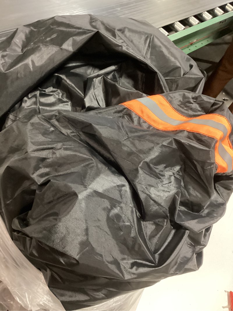 Condition photo showing As Is for Waterproof SUV Car Cover Custom Fit for Chevrolet Chevy Traverse 2009-2023, All Weather Outdoor SUV Car Cover with Zipper Door, Windproof Band and Reflective Strip for Snow Rain Dust Sun UV Protection