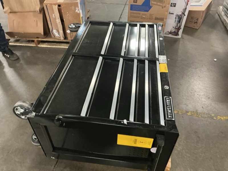 Condition photo showing As Is for craftsman 2000 series 52-in w x 38.05-in h 10 -drawer steel rolling tool cabinet ( black )