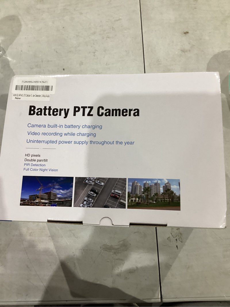 Condition photo showing New/Like New for No WiFi Security Camera with 4G LTE SIM Card, Wireless Outdoor Cellular Security Camera, 2K Color Night Vision, Solar Powered, 360° Live View, PIR Motion Sensor, Pecfect for Farm & RV