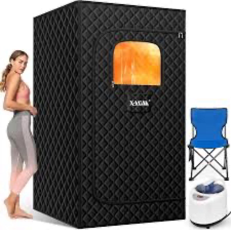 MIXC Upgraded Infrared Sauna Box Low EMF– Ideal for Relaxation & Detoxification | Includes Folding C