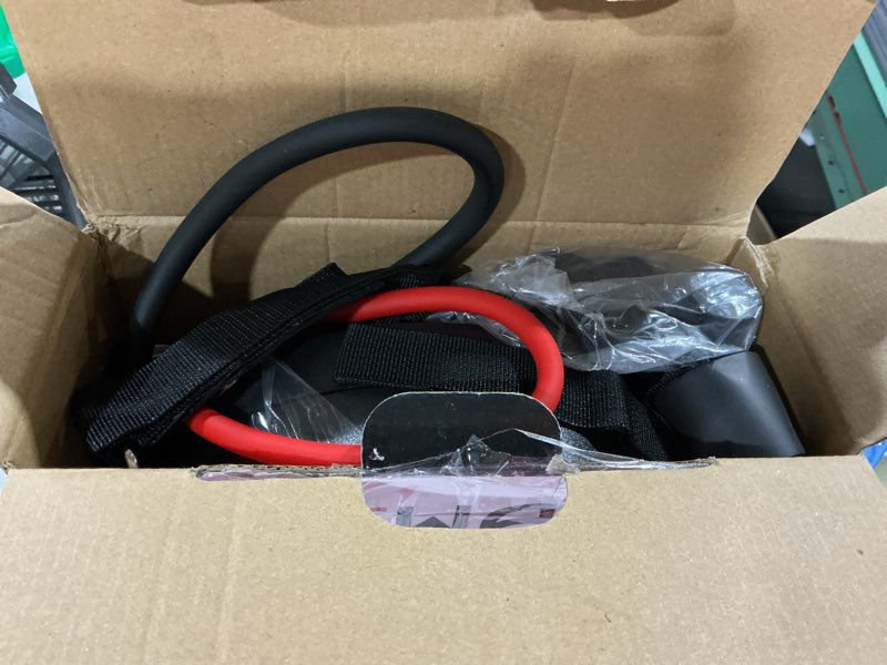 Condition photo showing As Is for hotwave push up board fitness, portable foldable 20 in 1 push up bar at home gym, pushup handles for floor. professional strength training equipment for man and women black bar kit