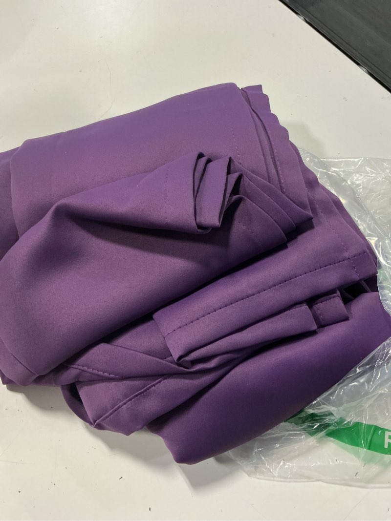 Condition photo showing Good Condition for chrisdowa blackout curtains for bedroom and living room 84 inches long | 2 panels set, thermal insulated, light blocking, room darkening, grommet, window treatment drapes, royal purple, 42 x 84 inch 42"w x 84"l (pack of 2) royal purple