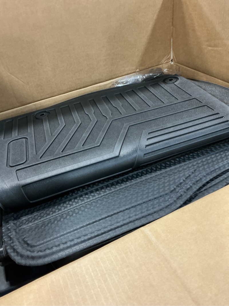 Condition photo showing Good Condition for KUST Floor Mats Set for 2020-2025 Kia Telluride 7 Seats, Rear Cargo Trunk Liner with 2nd/3rd Row Backrest Kick Mat All Weather Protection for Telluride Accessories TPE Rubber High Edge For ? Telluride 7 Seats 2020-2025 ? Full Set