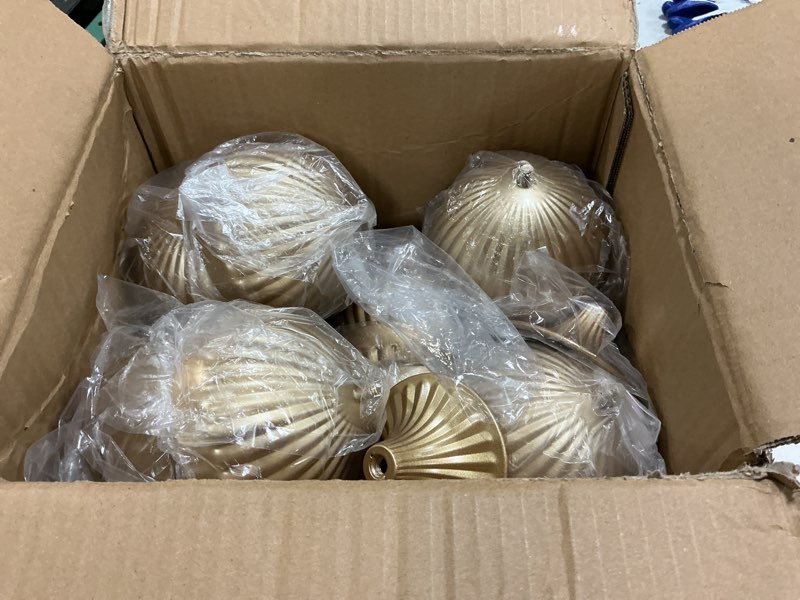 Condition photo showing Good Condition for ziliny 24 pcs gold vases for centerpieces 4.7" wide 4" high metal compote vases bulk wedding table centerpiece flower pot vintage floral arrangements for weddings anniversaries party home decor