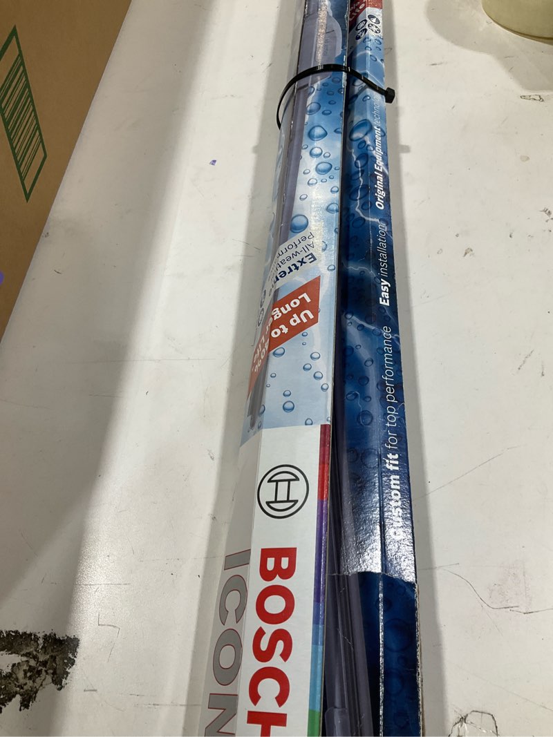 Condition photo showing New/Like New for BOSCH 24A20A ICON Beam Wiper Blades - Driver and Passenger Side - Set of 2 Blades (24A & 20A) Front (24A & 20A) ICON Combo Pack (Front)