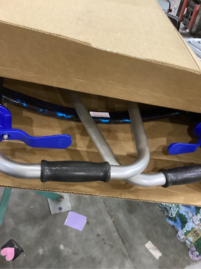 Condition photo showing As Is for Drive Medical 10226-1 Trigger Release Folding Walker, Brushed Steel 1 Count (Pack of 1)