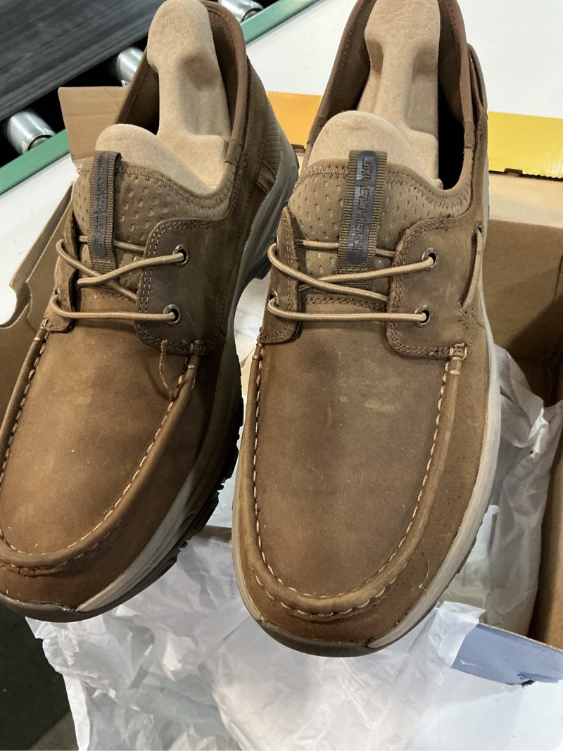 Condition photo showing Good Condition for (size 12) skechers men's knowlson-shore thing hands free slip-ins 12 desert