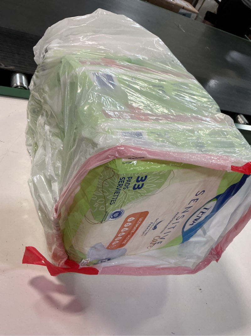 Condition photo showing Good Condition for TENA Sensitive Care Incontinence Pads for Women, Bladder Control & Postpartum, Ultimate Absorbency, One Size Fits Most, 99 Count Regular 99