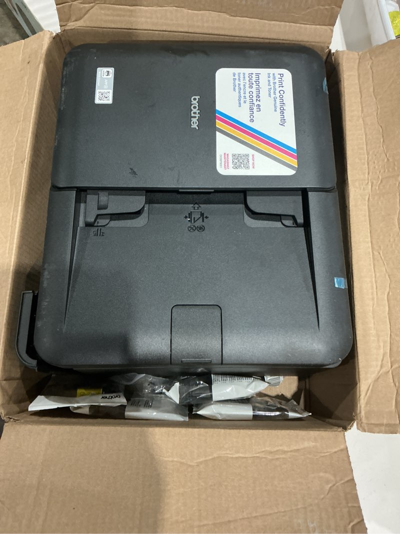 Condition photo showing As Is for brother work smart 1360 wireless color inkjet all-in-one printer with automatic duplex printing and 1.8” color display | includes refresh subscription trial(1) (mfc-j1360dw) (uses lc501 series inks) current model: mfcj1360dw new