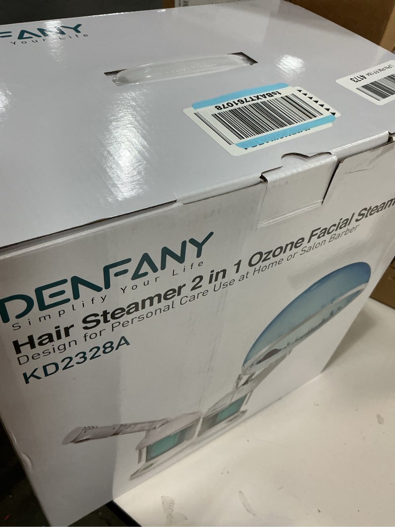 Condition photo showing Good Condition for DENFANY Hair Steamer, 2 in 1 Hair and Face Steamer for Natural Hair with UV Ozone, Face Steamer Hair Humidifier Moisturising Hydration System Sprayer for Personal Care Use at Home and Salon
