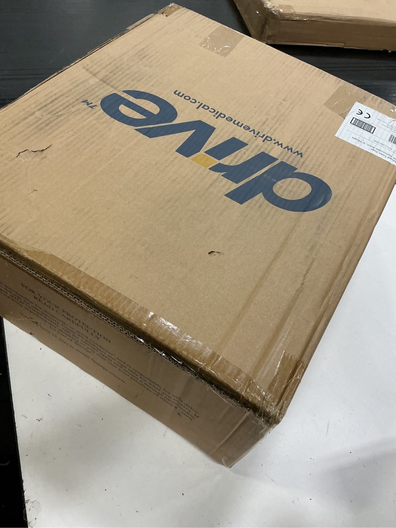 Condition photo showing New/Like New for drive medical 2-in-1 raised toilet seat with removable padded arms - elevated bathroom safety support - secure locking attachment - easy height assistance - durable construction, standard toilets