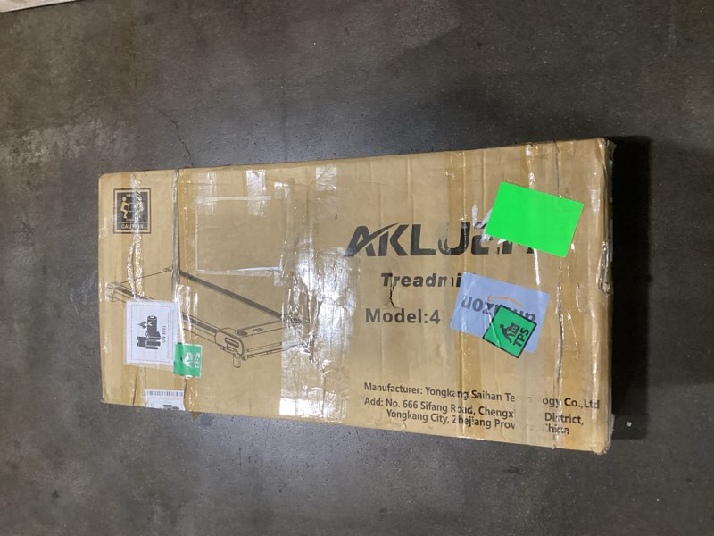 Condition photo showing Good Condition for Walking Pad with Incline, Akluer Incline Treadmills for Home, 2.5 HP Under Desk Treadmill Small with Remote Control, Walking Pad Small Treadmill with LED Display Black