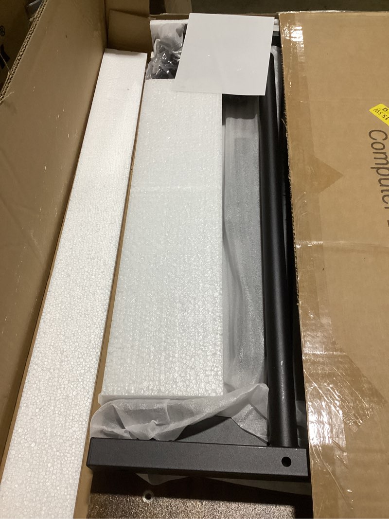 Condition photo showing Good Condition for Small Standing Desk Adjustable Height, Mobile Stand Up Desk with Wheels, 32 Inch Portable Rolling Desks for Walking Pad Treadmill Wood Rustic