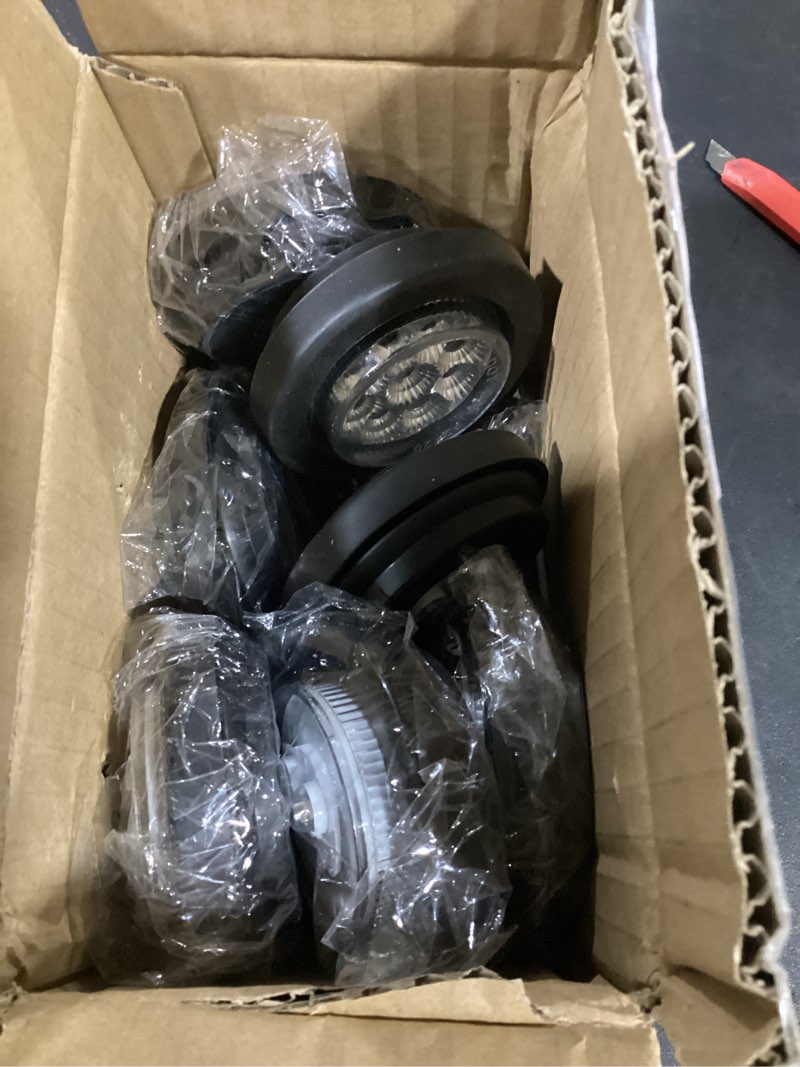 Condition photo showing Good Condition for 10pcs 2” inch round led marker lights 9 amber led reflectors clear lens, 2 inch round led truck trailer clearance side marker lights w/light grommets and 2 prong trailer wire pigtails 12v waterproof