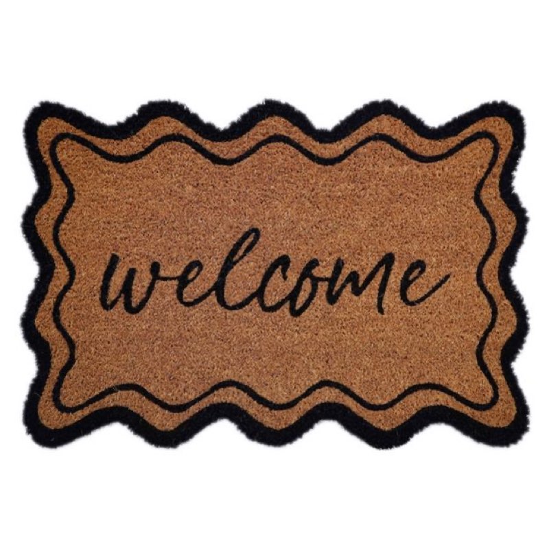 (( Case Pack Of 4 )) Scalloped Welcome Doormat - Bullseye's Playground™