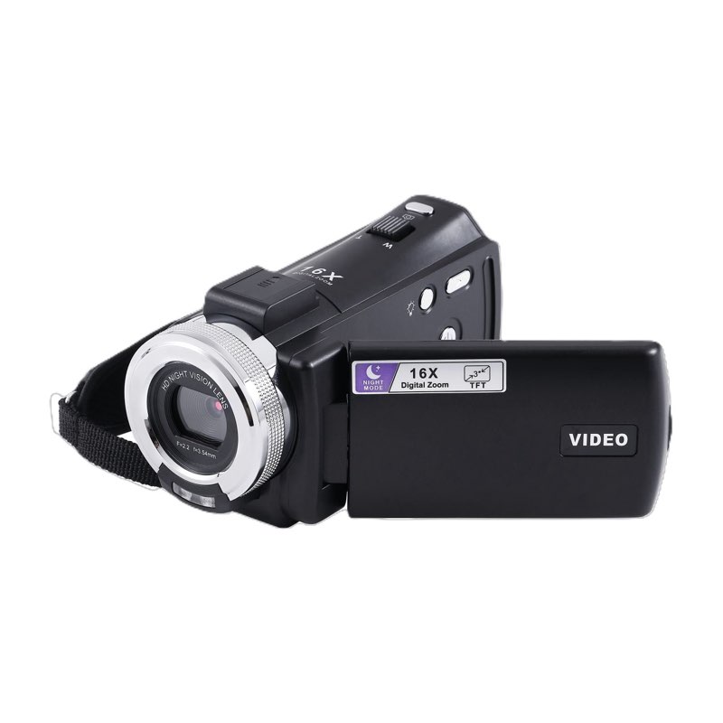 Vivitar PopCam 48MP Full HD 1080p Digital Camcorder with 3" Flip Screen and 16x Digital Zoom for Vlogging