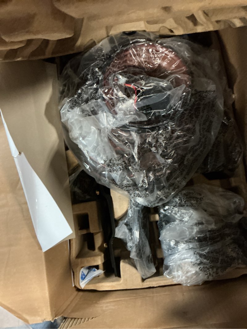 Condition photo showing As Is for Harbor Breeze Lynstead 52-in Specialty Bronze LED Indoor Flush Mount Ceiling Fan with Light (5-Blade)