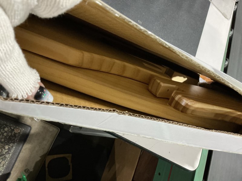 Condition photo showing Good Condition for rocking horse wooden ride on toy for kids classic design rocking horse with pedal and safe backrest fine workmanship(classic, natural)