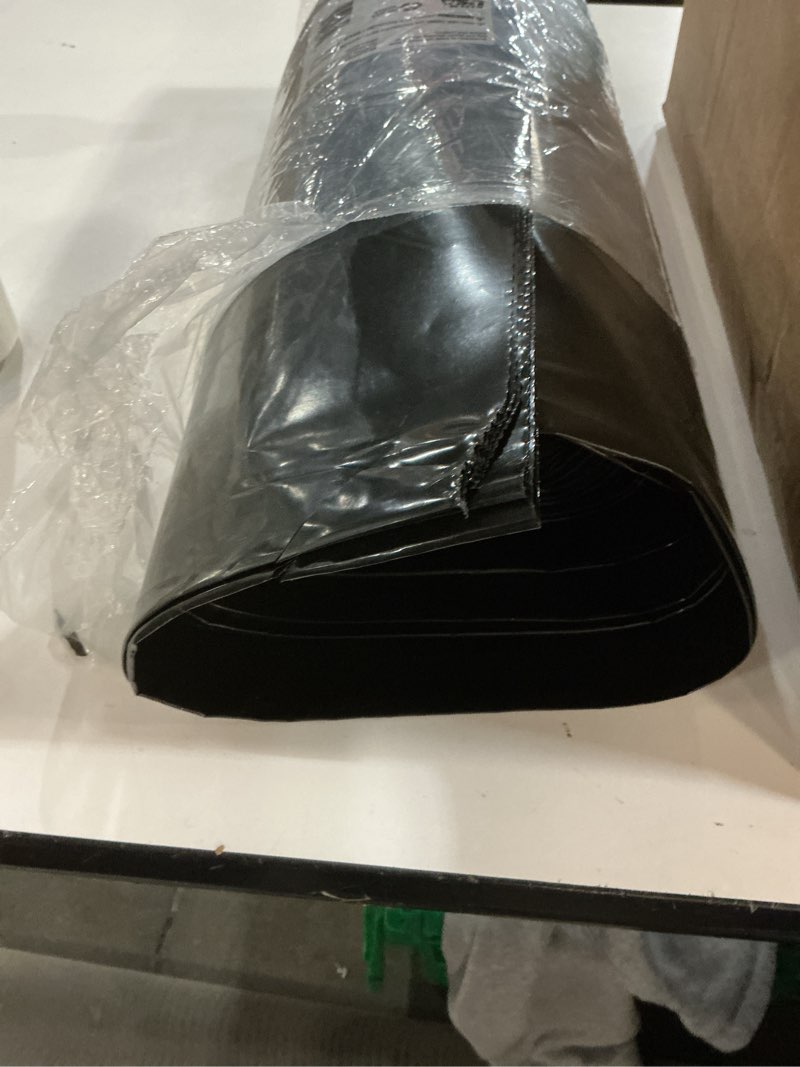Condition photo showing New/Like New for frost king p1025b/6 polyethylene sheeting, 10' x 25' x 6 mil., black
