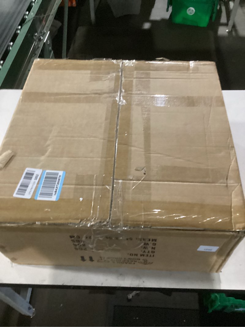 Condition photo showing New/Like New for Ceiling Fan with Lights Remote Control, Enclosed flower light fan, with Bluetooth Speaker 3 Colors Dimmable 6 Speeds, Flush Mount Bladeless Petal Chandelier APP Control 19.6 In for Bedroom, Indoor