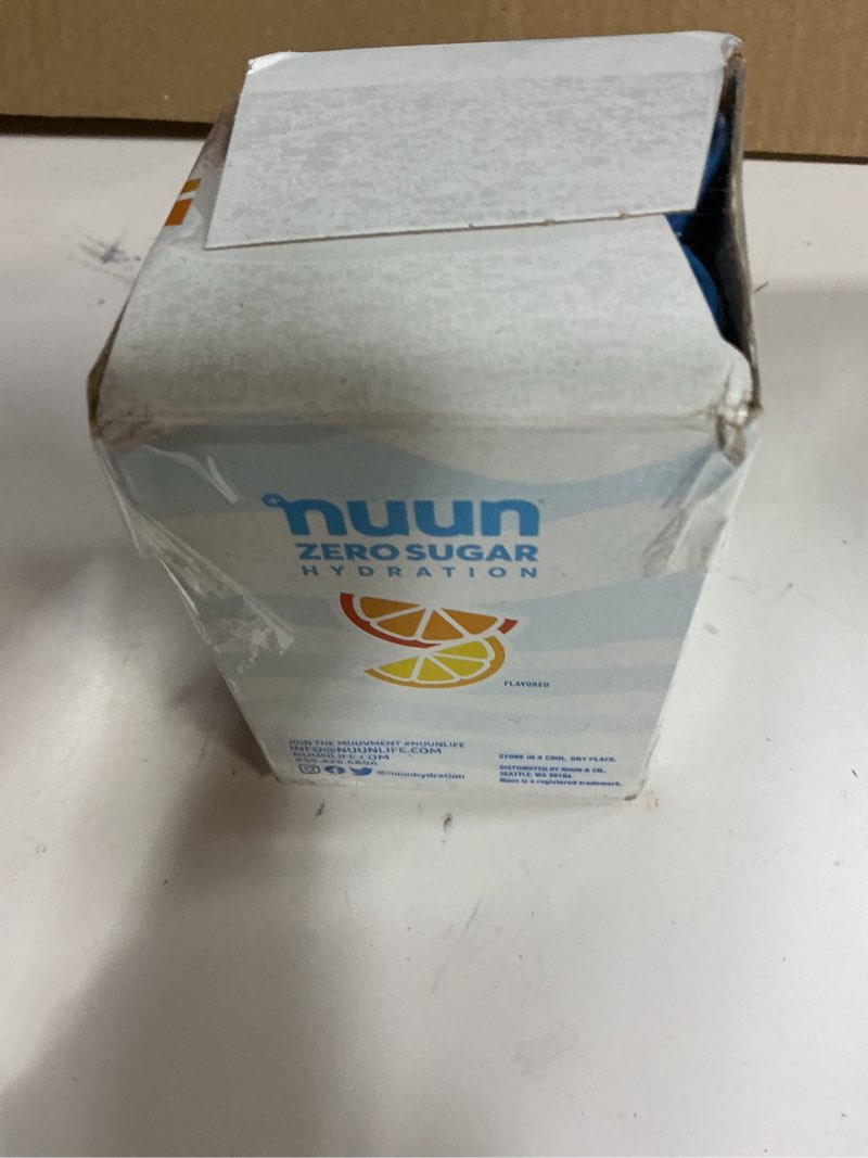 Condition photo showing New/Like New for (( exp/07/2027))Nuun Zero Sugar Hydration Electrolyte Tablets - Sodium, Potassium, Chloride, Calcium, Magnesium, Light & Delicious Fruit Flavors, No Sugar, Gluten Free, Vegan, Mixed Citrus 4 Pack (40 Servings Total) Mixed Citrus 40 Count (Pack of 1)