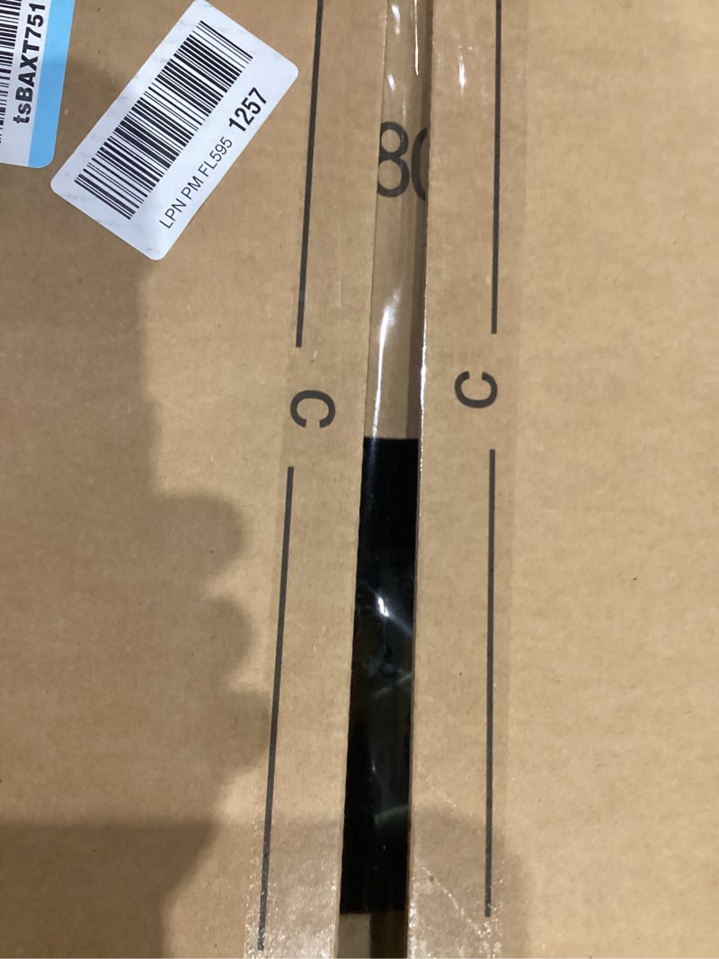 Condition photo showing As Is for Green Philosophy Co. Anthurium Clarinervium Leaf Throw Pillow - Khaki Green Anthurium Clarinervum - Khaki