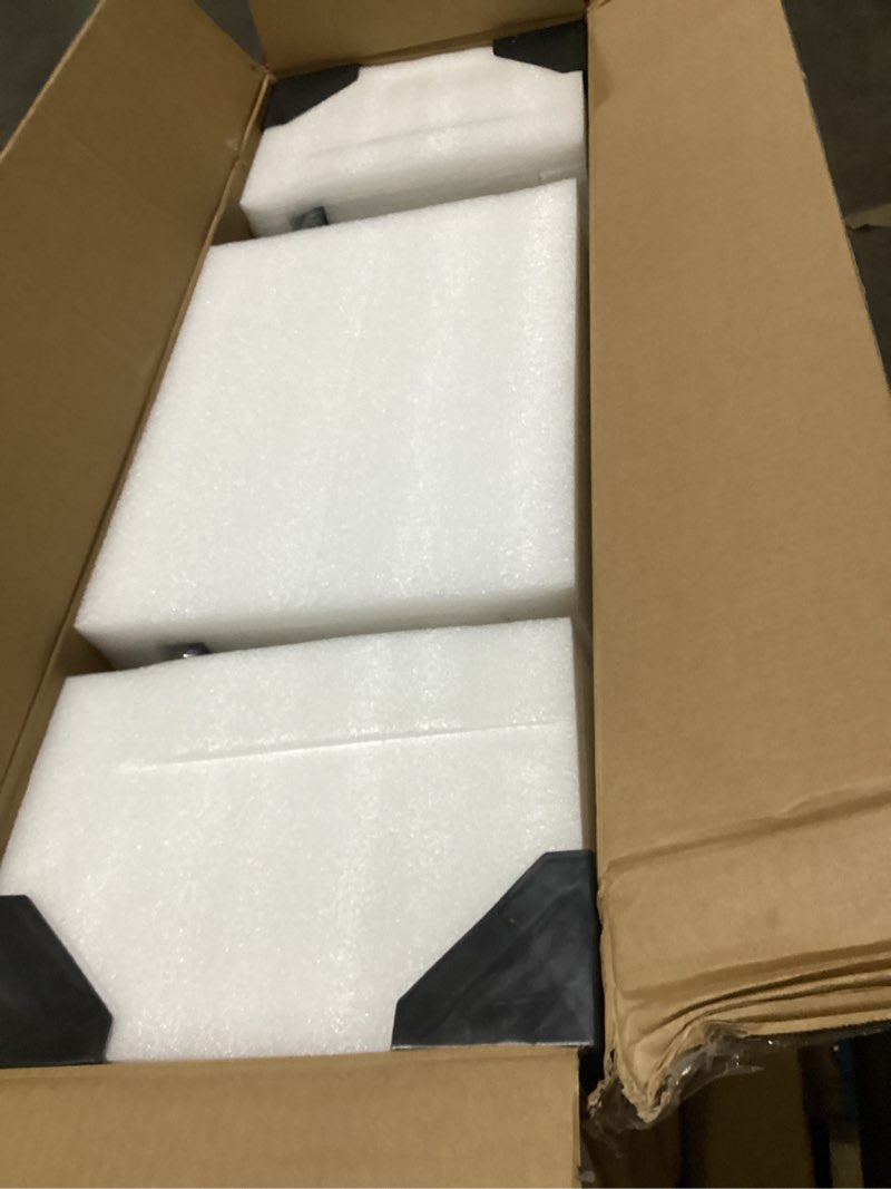 Condition photo showing Good Condition for Benrocks 36'' Electric Fireplace Inserts, Recessed & Built in Wall Electric Fireplace Heater with Fire Crackling Sound, Adjustable Top Light & Flame Speed, Overheating Protection, 750/1500W Black