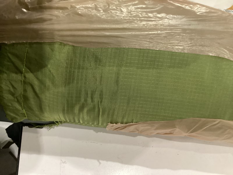 Condition photo showing As Is for Camping Sleeping Pad, Extra Thick 6 Inch Inflatable Camping Mat with Pillow, Built-in Foot Pump Sleeping Pad for Camping Ultralight Self Inflating Campings Pad for Tent Backpacking Hiking Camp Gear Green Grey-single