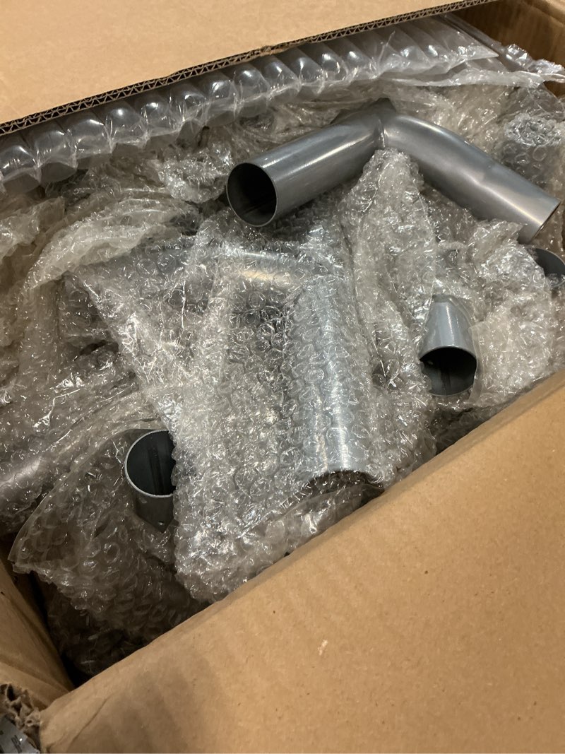 Condition photo showing Good Condition for 2 leg high peak canopy fitting kit, extension for middle part, galvanized steel carport connectors with 1-3/8" id 1-3/8“ extend - 2 leg