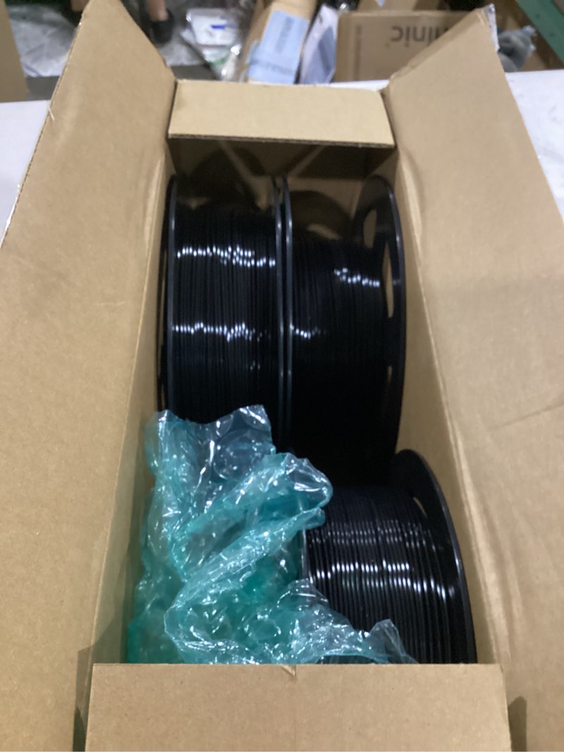 Condition photo showing New/Like New for isanmate petg filament 1.75mm 4kg bundle,3d printer filament,strong toughness,for most fdm 3d printers,ams,amslite,dryer box and holder,4kg petg black black 4kg