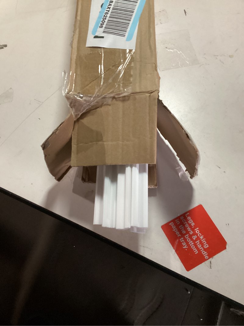 Condition photo showing As Is for Pangda DIY Peel and Stick Wall Moulding Kit Flat Wall Molding Kit Pre Made Accent Wainscoting Panel for Home TV Wall Interior Decor