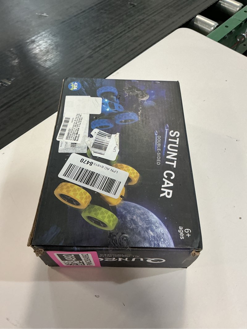Condition photo showing New/Like New for Remote Control Car, RC Cars Toys for Kids Ages 6-12, 4WD Stunt Car with LED Lights & 360° Flips, 2.4GHz, Upgraded USB-C Modular Batteries, 8-10 Year Old Boys Birthday Gift 1-Blue