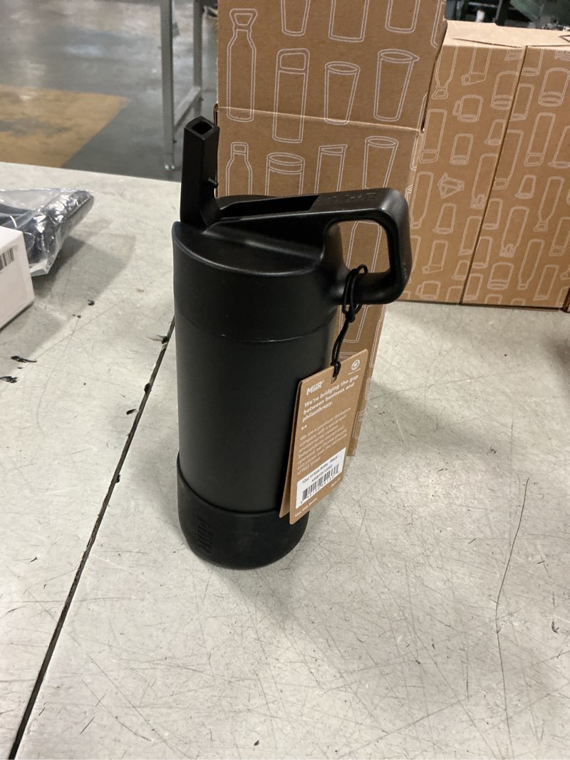 Condition photo showing New/Like New for MiiR, Kids Water Bottle, Vacuum Insulated, Leakproof, Stainless Steel Construction, black , 12 oz