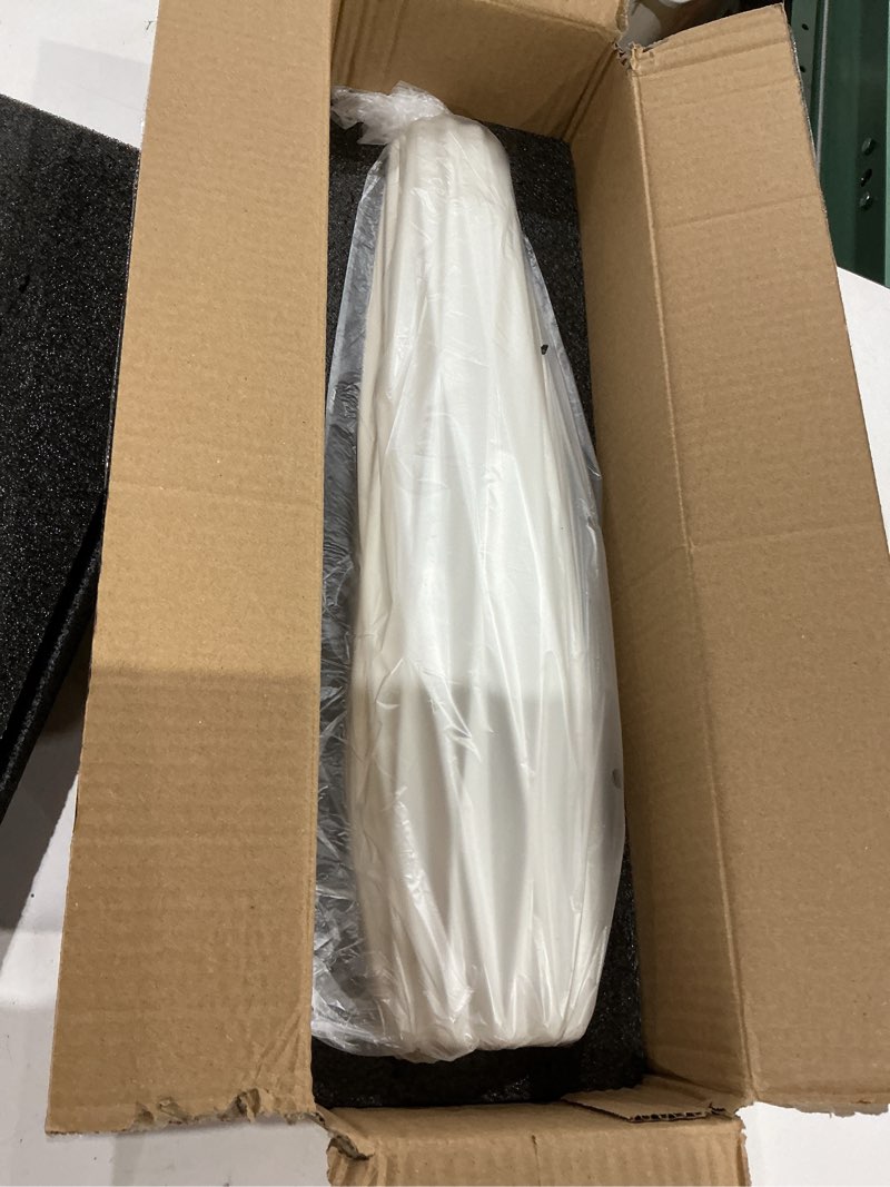 Condition photo showing Good Condition for white ceramic tall vase, 17.7" large floor vase for pampas grass, decorative flower vases for modern home decor living room office bedroom table centerpieces shelf kitchen wedding farmhouse décor ten stripes height-17.7 inch