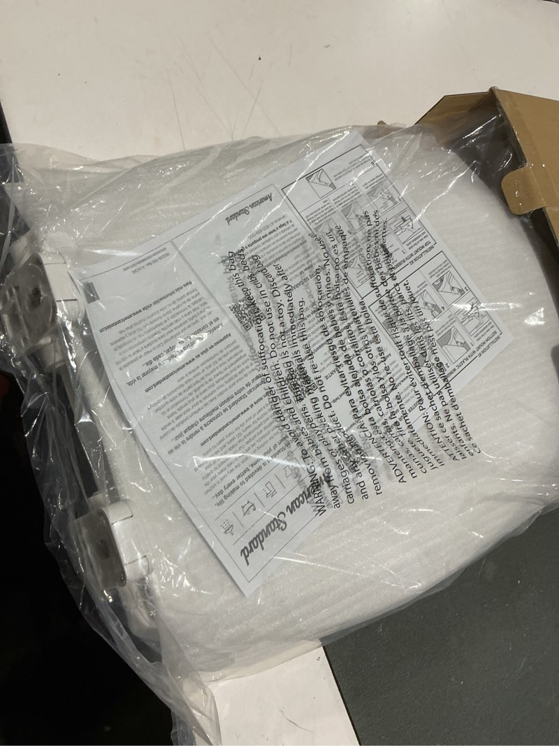 Condition photo showing New/Like New for american standard 5503a00b.020 transitional slow-close elongated front toilet seat, white