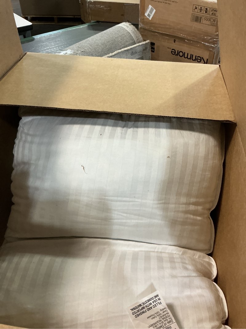 Condition photo showing As Is for Beckham Hotel Collection Shredded Memory Foam Pillow 2-Pack Queen | Adjustable Fill Cooling Bed Pillows for Side, Back & Stomach Sleepers