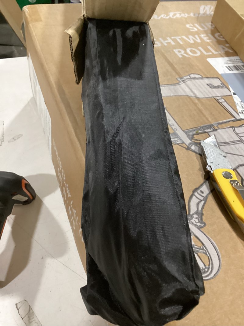 Condition photo showing As Is for office cubicle desk shade?portable cubicle light shield and office shade to block overhead light?adjustable desk shade for cubicle to block light & reduce glare – essential office accessories?black? fan-shaped black