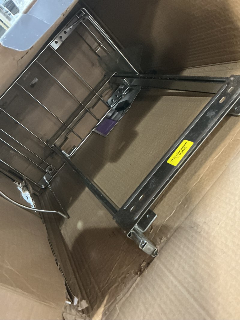 Condition photo showing Good Condition for simplehuman 30 Liter / 8 Gallon Under Counter Kitchen Cabinet Pull-Out Trash Can, Heavy-Duty Steel Frame 30 Liter Trash Can