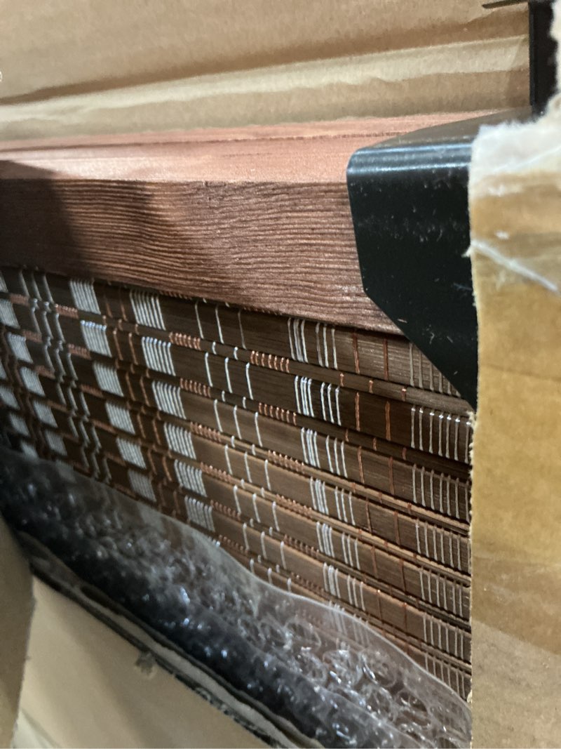 Condition photo showing Good Condition for 3 Panel Short Room Divider Screen,Brown Freestanding Partition,Small Bamboo Panel Divider for Room Seperation,3.95 FT Tall Brown 3 Panel