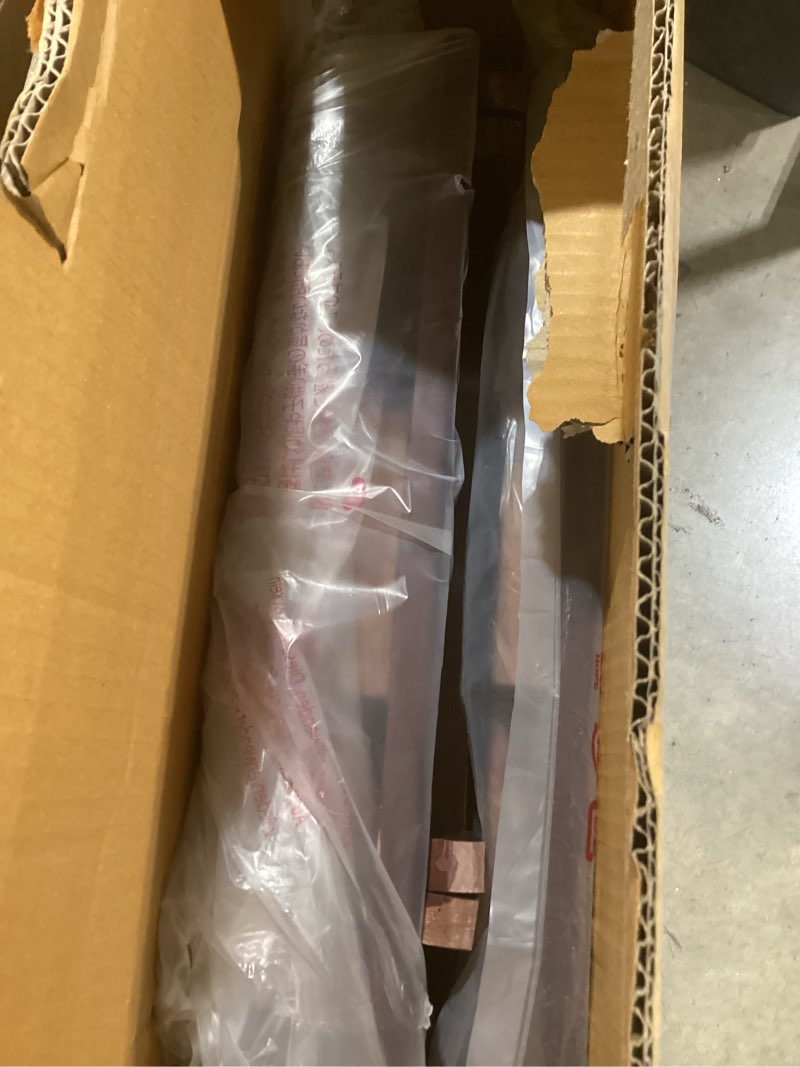 Condition photo showing Good Condition for Amazon Basics Classic TV Dinner Rectangular Folding Tray Table with Storage Rack - 4-Pack, Espresso, 14.6 L x 19 W x 26 H inch