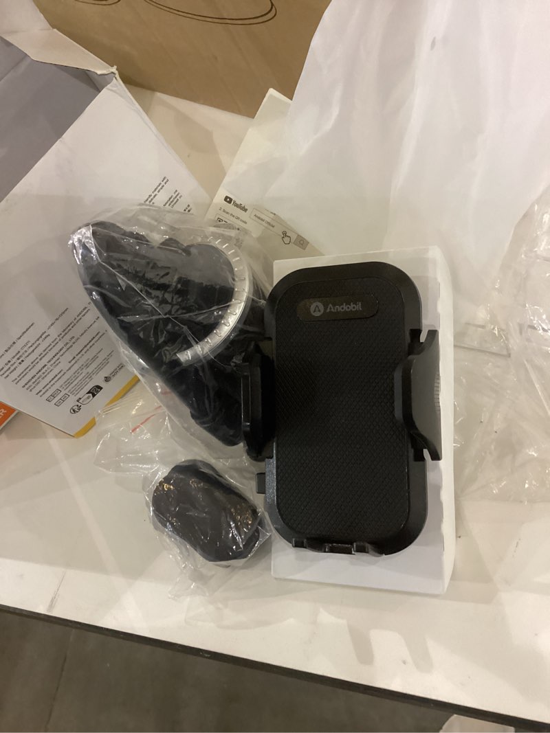 Condition photo showing Good Condition for andobil Military-Grade Cup Phone Holder for Car/Truck, [2025 Enhanced] 13" 360° Adjustable Gooseneck w/Anti-Shake Car Mount, Universal Car Phone Holder for iPhone/Samsung/Pixel All 4.0-7.0" Devices Black