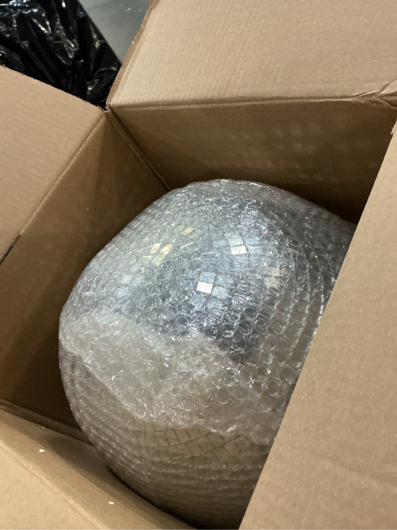 Condition photo showing New/Like New for youdepot disco ball 12-inch – large hanging mirror ball disco ball decor for disco party decorations, weddings, events, disco christmas decor, and home celebrations 12 in