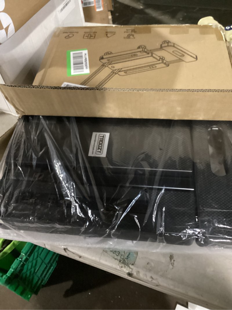 Condition photo showing Good Condition for dolly cart with wheels 440lbs, folding hand truck with upright lock and 2 elastic straps, extendable heavy duty utility cart for luggage, airport, office & dorm, carrito de carga black