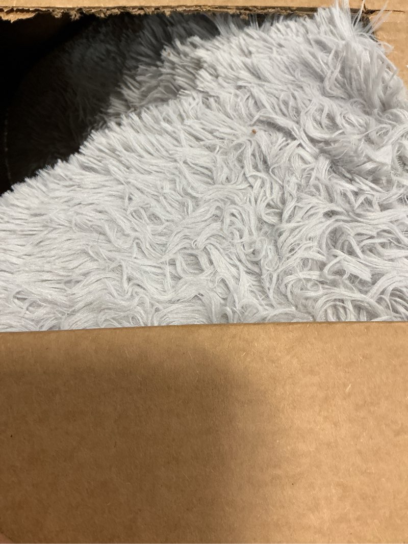 Condition photo showing Good Condition for premium donut dog bed,dual memory foam orthopedic beds for large sized dogs,thick cooling gel fluffy calming pet couch with removable waterproof washable cover 36x36x8 inch,grey grey 36"x36"x8"
