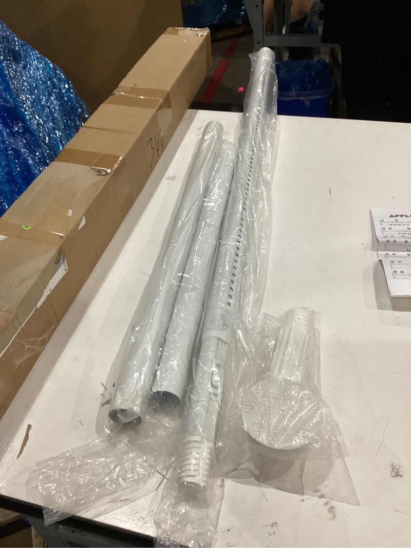 Condition photo showing As Is for adjustable tension curtain rods for windows