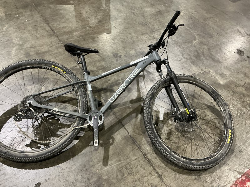Condition photo showing As Is for ozark trail 29" m.2 ridge mountain bike, small frame, fits riders 5'0" - 5'6", gray, adult, unisex