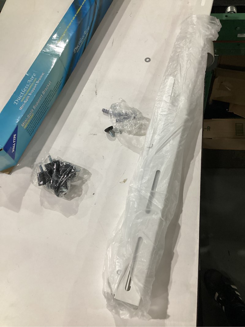 Condition photo showing Good Condition for ductlessaire outdoor wall bracket - mini split mounting bracket - ductless air conditioner wall mount - mini split ac/heating system accessories for window ac, hvac, heat pump & more (9000-36000 btu) 425 lbs